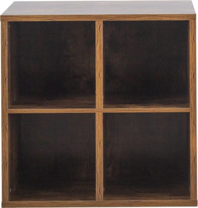 VDD - Boekenkast - Vakkenkast - Opbergkast - Boekenrek - Open kast - Boekenkast kind - Archiefkast - Boekenplank - Wandkast - Kubus kast - Kallax - 4 open vakken - 70 x 70 x 34 cm - Bruin/walnoot