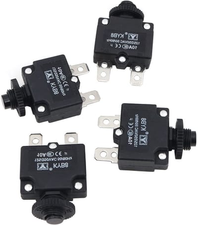 Overload Bescherming, 10A Circuitonderbreker met Handmatige Reset en Thermoswitch voor Kleine Luchtpomp Accessoires