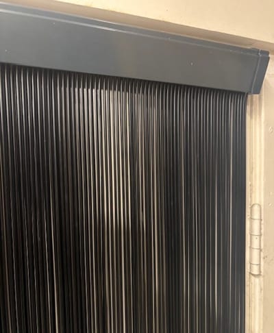 vliegengordijnenexpert vliegengordijn de luxe spaghetti zwart 92x210 cm makkelijk op maat te maken