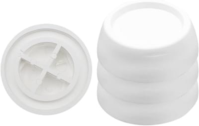 Set van 4 schokabsorberende ringen, voetkussens voor wasmachine, anti-vibratie rubberen voetkussens voor droger, koelkast, loopband, tafel en stoel