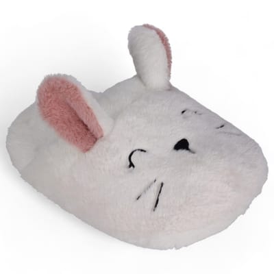 Dailygoods - Knuffelvoetwarmer - Zachte polyester voetwarmer - Perfect voor koude dagen - Wit - Dierdesign - Duurzaam en onderhoudsvriendelijk - Gesch...