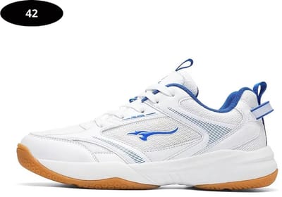 Bovista Tennisschoenen - Heren - Dames - Tenniskleding - Indoor - Outdoor - Wit & Blauw - Maat 42