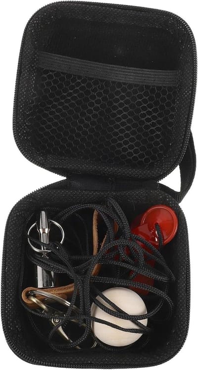 Bocce Bal Set - Petanque Spel - Outdoor Spel - Compleet Met Meetkoord - 95 cm - Zilver