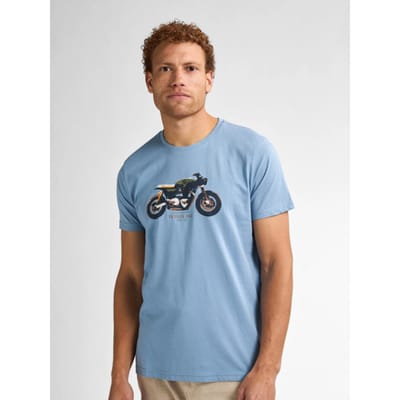 Petrol Industries - Heren Artwork T-shirt Sandviewway - Blauw - Maat L