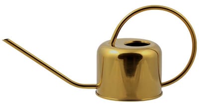 PLINT Retro RVS Gieter – 1000 ml – Lange Tuit – Kamerplanten Gieter Binnen – Roestvrij Staal – 38 cm- Goud
