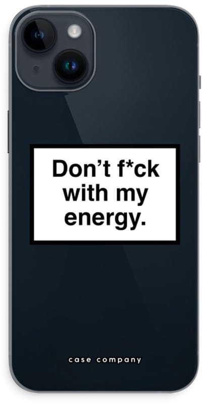 Case Company® - Hoesje geschikt voor iPhone 14 Plus hoesje - My energy - Soft Cover Telefoonhoesje - Bescherming aan alle Kanten en Schermrand