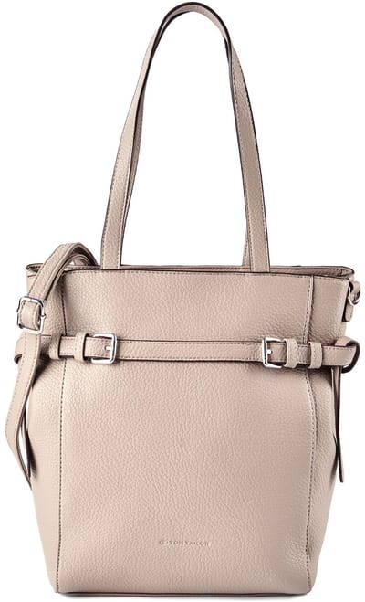 TOM TAILOR shopper schoudertas Sora Zip Shopper Taupe