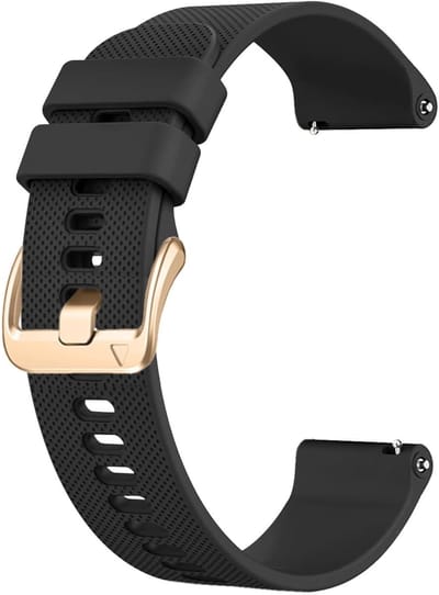 Zachte silicone horlogeband voor 18mm, 19mm, 20mm en 22mm - Unisex vervangband voor sporthorloges, geschikt voor Garmin, Galaxy, Amazfit en Huawei.