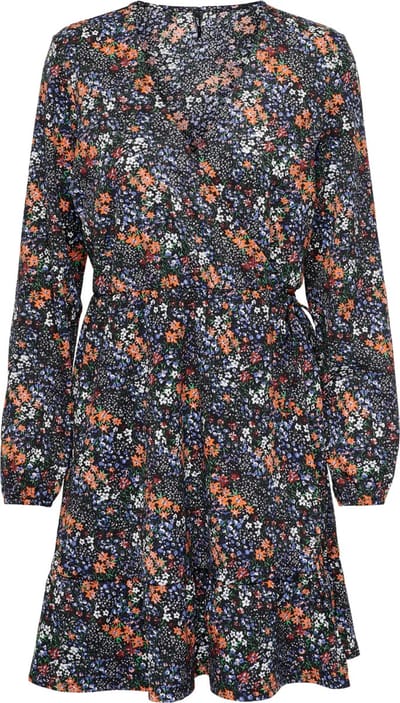 ONLY ONLOVA L/S WRAP DRESS JRS Dames Jurk - Maat XL