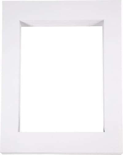 Passepartout lijsten, A3, afm 40x50 cm, 500 gr, wit, 100 stuk/ 1 doos