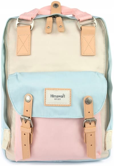 Himawari Laptoprugzak Dames 14" Waterdicht Ecru