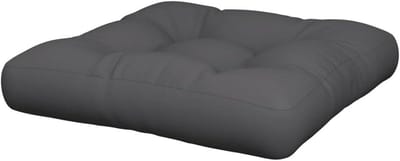 Palletkussen Stoel - Tuinkussen Buiten - Buiten Zitten - Waterafstotend Polyester - 60x61x10 cm - Antraciet