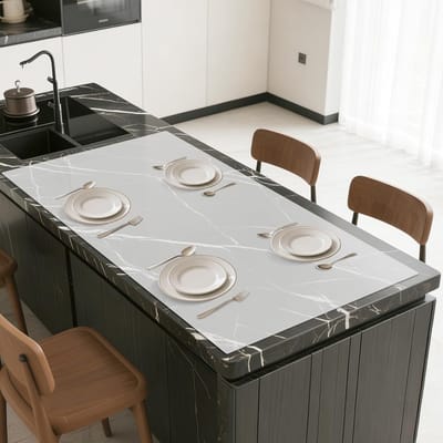 Antislip hittebestendige siliconen werkbladmat, 48 x 61 cm, multifunctionele bescherming voor bureau en keuken, extra grote placemat