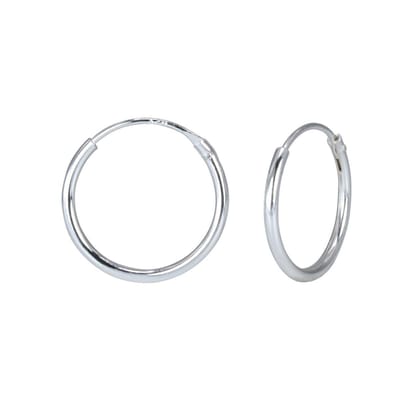 Zilver 14mm oorringen | zilveren oorbellen dames | Ear hoops | zilverana | Sterling 925 Silver