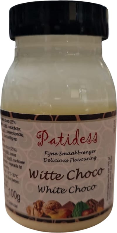 Patidess Smaakstof Witte Chocolade 100 gram