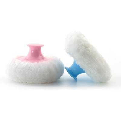 Pouf à poudre pour bébé portable et récipient: Essentiel de voyage pour la poudre à saupoudrer (Blenders & Éponges, Beauté & Soins Personnels) white