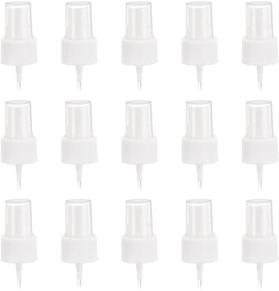 Dailygoods- Spraykop 50 Stuks - Herbruikbare Spuitkop - Fijne Atomizer - Duurzaam Plastic - Geschikt voor Essentiële Olie - Transparante Deksel - Sprayfles