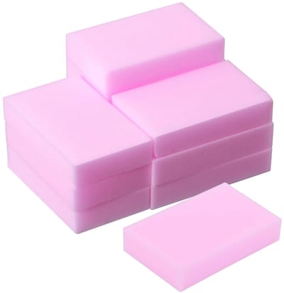 Magische sponzen Set van 30 Chemicaliënvrij Verwijderen Precisie Huishoudelijke Reiniging Professionele Vlekkenverwijdering Kan Op Maat Worden Gesneden Reinigingspads Gum - Roze