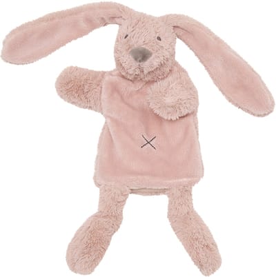 Happy Horse Konijn Richie Handpop Knuffel - Oudroze - Baby cadeau