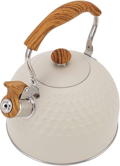 Fluitketel - Waterkoker - Thee Zetten - Snel Verwarmend - 25 Liter - Wit