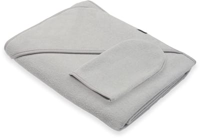 New Baby BASIC badcape met capuchon 100x100 cm - Badhanddoek