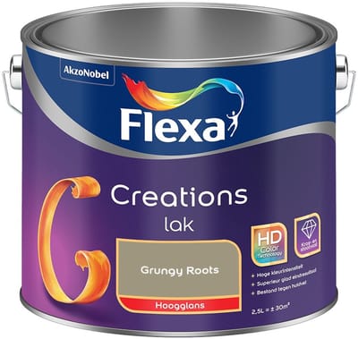 Flexa - Creations Lak Hoogglans - Grungy Roots - Mengverf - 2,5 L