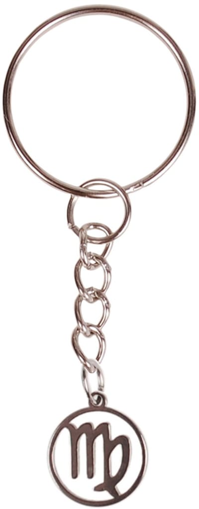Sleutelhanger/Tashangertje - Zilverkleurige Sleutelring - hanger sterrenbeeld Maagd