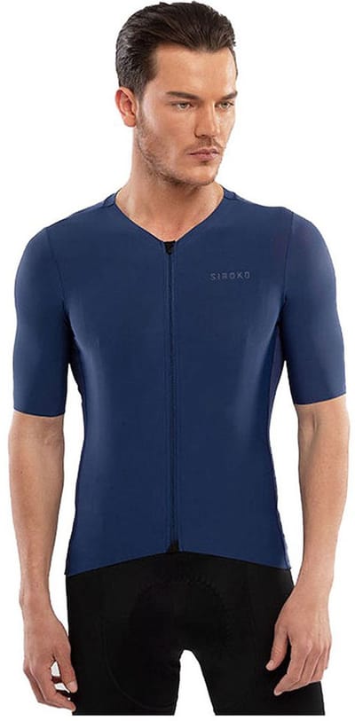 Siroko Srx Pro Tirreno Korte Mouw Wielertrui Blauw 2XL Man