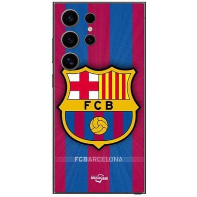 Coque de téléphone - FC Barcelona - Samsung Galaxy S24 Ultra - Souple - Silicone - Logo sportif zwart