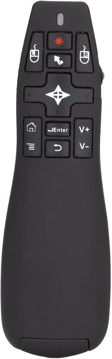 Draadloze Presentatie Klikker met Air Mouse Functie - Ergonomische Afstandsbediening voor Vergaderingen en Lezingen