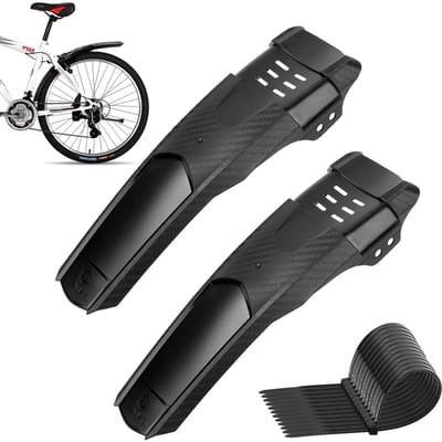 Dailygoods- Spatborden Set van 2 Stuks - MTB Spatbord Achter - Spatborden Mountainbike - Spatborden Racefiets - Antislip Ontwerp - Hoogwaardig PVC Materiaal - Fietsmodificatie