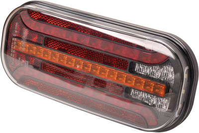 Achterlicht - Fristom FT-230 LED - links - 215x95x38 mm - met dynamische richtingaanwijzer - inclusief mistlamp
