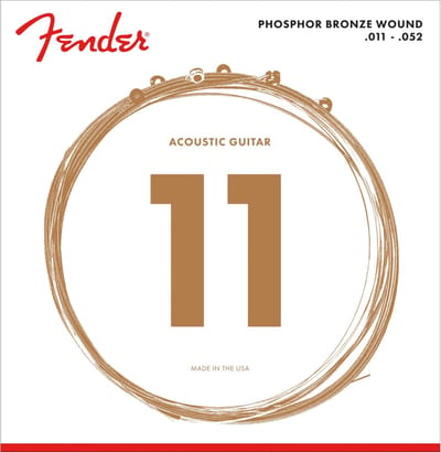 Fender 60CL Phosphor Bronze Snaren voor Akoestische Gitaar (11-52)