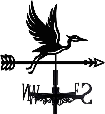 Windwijzer - smeedijzeren windwijzer - decoratief - weerbestendig - geschikt voor tuinen en daken-FXB25