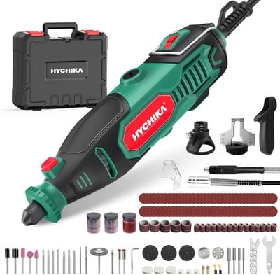 Rotatiegereedschap Set - Multifunctioneel Gereedschap - Klusjes en Reparatie - 167 Delige Accessoires - 150 Watt Vermogen - Groen