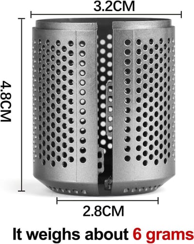 Stofwerende Filterkap / Open Filter Geschikt voor Dyson Haardroger HD03 / HD08 - Reparatieaccessoires voor Dyson-Lichtgrijs-Belle's product