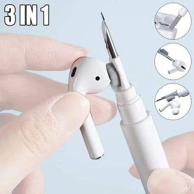 2-in-1 Reinigingsset voor AirPods & Oordopjes – Reinigingspen en Borstel geschikt voor AirPods Pro, AirPods 3, Oordopjes, Headsets & Cases – AirPods Schoonmaaktool