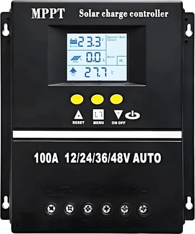 MPPT Solar Laadregelaar 60A voor 12V 24V 36V 48V met LCD-display en Dubbele USB