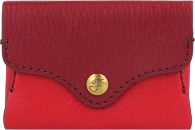 FOSSIL Kaarthoes Heritage Card Case Red Velvet Rood
