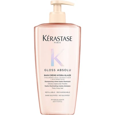 Kérastase Anti Frizz Shampoo Met Glanseffect Voor Dik Pluizig Haar Kérastase - Gloss Absolu Bain Riche Crème Hydra-glaze Anti-frizz Shampoo Met Glanseffect - Voor Dik, Pluizig Haar