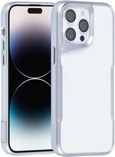 TUNIQ telefoonhoesje voor Apple iPhone 14 Pro Max - Siliconen backcover - Zilver