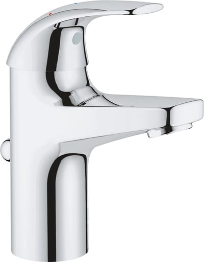 GROHE QuickFix Start Curve Wastafelkraan - EcoJoy - met waste - chroom - Waterbesparend