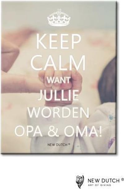Keep Calm want jullie worden Opa & Oma - Tegel