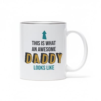 Awesome Daddy Mok – Grappig Vaderdag Cadeau voor Papa – 330 ml Koffiebeker
