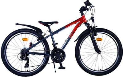 Volare XC Race Kinderfiets - 24 inch - Rood Grijs - 21 versnellingen