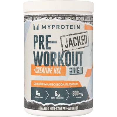 Origin Jacked Pre-Workout - 650G - 25servings - Orange Mango Soda