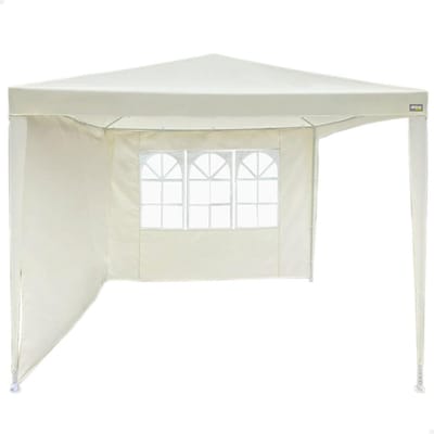 Tuinhuis Paviljoen Overkapping - Outdoor Gazebo 270 x 270 x 255 cm - Eenvoudige Montage Tuinpaviljoen - Zonwering Partytent