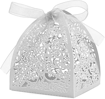 Dailygoods- Snoepdozen 50 Stuks - Bruiloft/Geschenken - Cadeaudozen met Deksel - DIY Bruiloft/Verjaardag - Hoogwaardige Kwaliteit - Schattig Ontwerp