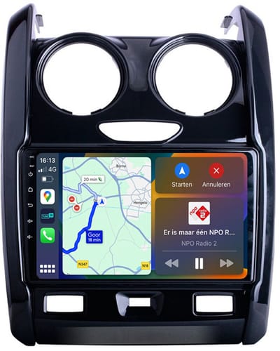 BG4U - Android Navigatie Radio geschikt voor Dacia Duster 2015-2021 met Apple Carplay en Android Auto
