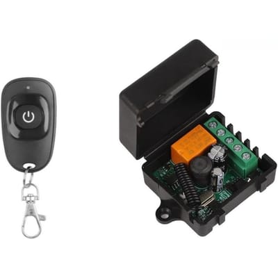 433MHz RF Afstandsbediening Draadloze Schakelaar DC 12V 24V 36V 10A 1 Kanaals RF Relais Ontvanger en 2 Kanaals Zender Kit Voor Intelligente Woning